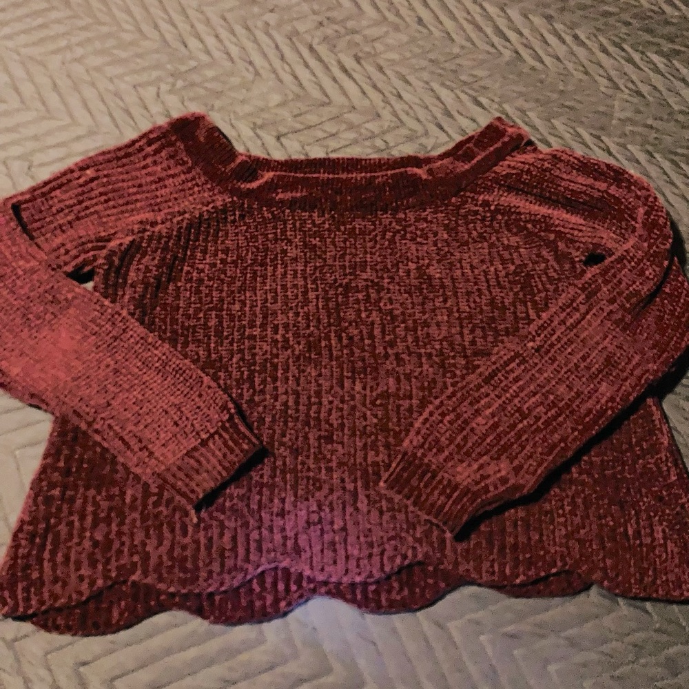 Altar’d State cropped scalloped sweater!